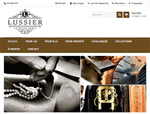 Tablet Screenshot of bijouterielussier.com